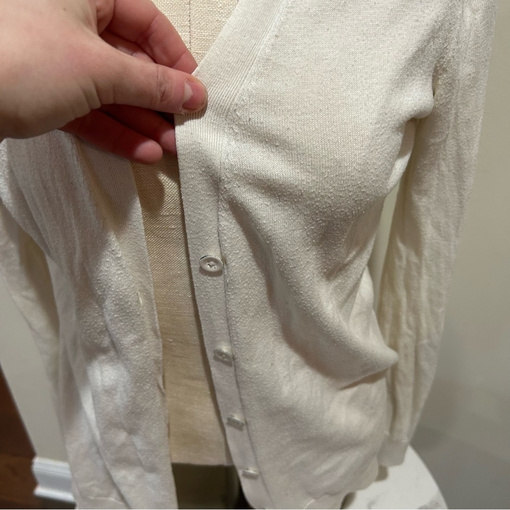 GAP Off-White Knit Cardigan